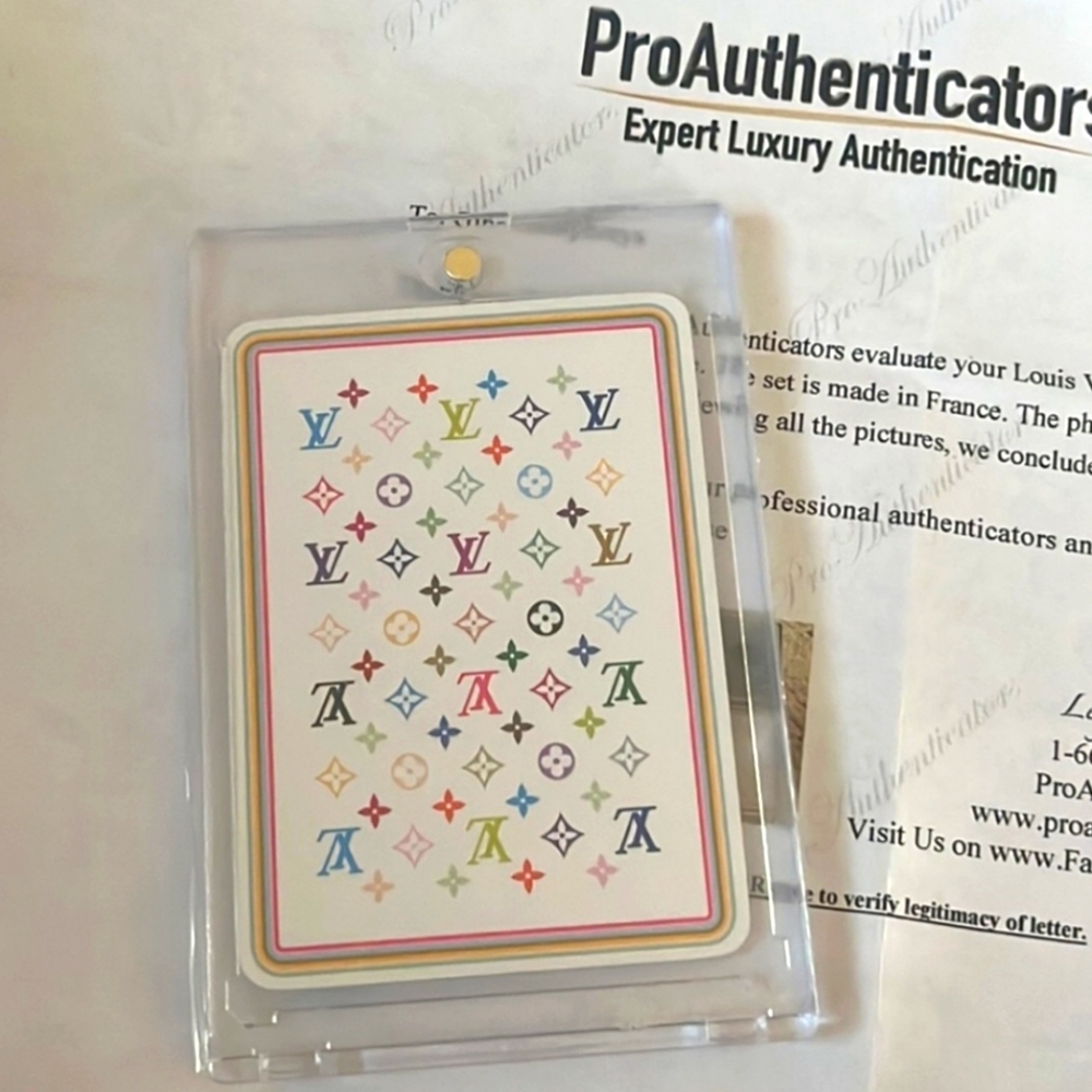 Authentic Louis Vuitton X Murakami Rare Queen of Diamonds Playing Card W/ COA